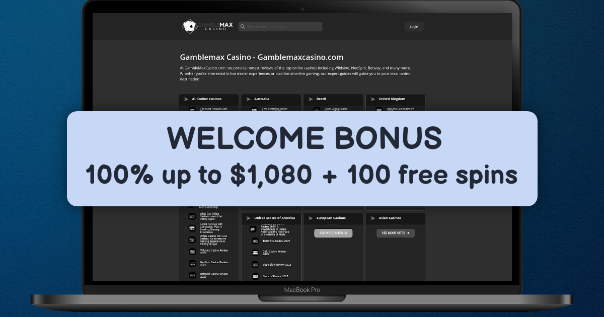 Gamblemax Casino banner